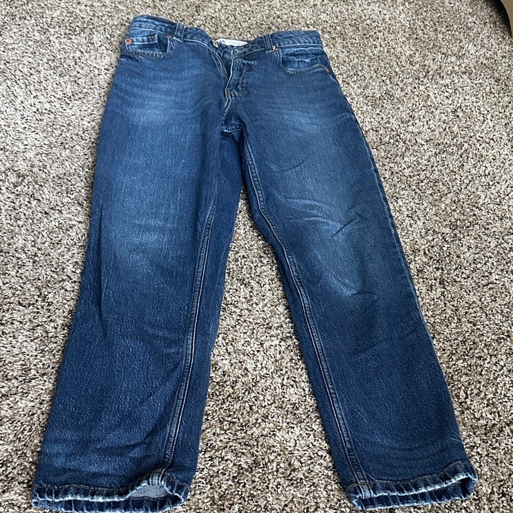 Zara Straight Leg Blue Jeans